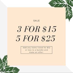 SALE!! Add any listing under $12 to a bundle!!